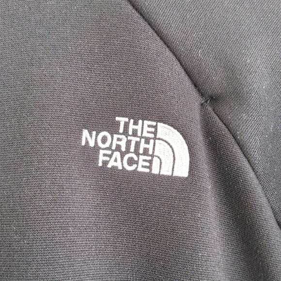 The North Face Womens Black Neck Zip Kangaroo Pockets Fleece Pull Over Size M - Picture 4 of 12
